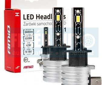 LED fényszóró izzó H1 H-mini AMiO (2db) párban